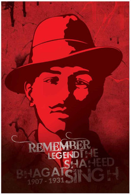 

Akhuratha Wall Poster -remember-legend-the-shaheed-bhagat-singh Paper Print(18 inch X 12 inch, Rolled)