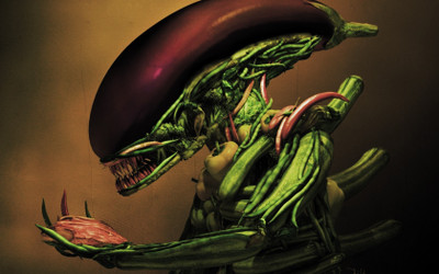 

Aabhaas Wall Poster Alien-movie-vegetables Paper Print(12 inch X 18 inch, Rolled)