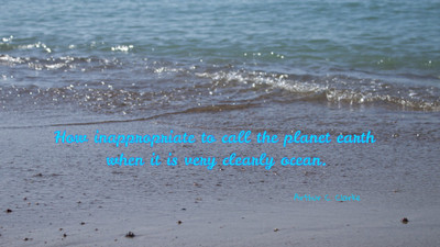 

Akhuratha a-quote-quotes-earth-ocean Wall Poster Paper Print(12 inch X 18 inch, Rolled)