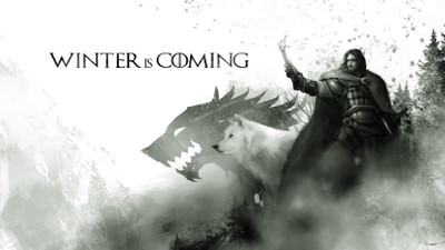 

Aabhaas Wall Poster-Game-of-Thrones-Winter-Is-Coming Paper Print(12 inch X 18 inch, Rolled)