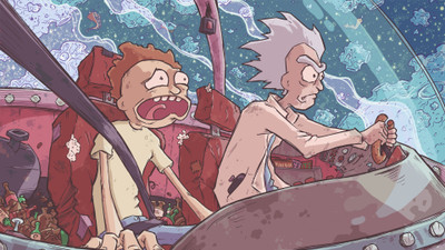 

Akhuratha Designs TV Show Rick And Morty Rick Sanchez Morty Smith Ship Space HD Wall Poster Paper Print(12 inch X 18 inch, Rolled)