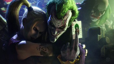 

Aabhaas Wall Poster Joker-Harley-Quinn-Batman Paper Print(12 inch X 18 inch, Rolled)
