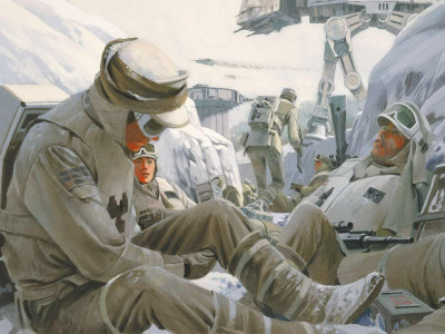 

Akhuratha Wall Poster /-Star-Wars-soldier-AT-AT-Hoth-artwork-painting-battle Paper Print(18 inch X 12 inch, Rolled)