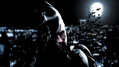 

Akhuratha Wall Poster movies-Batman-The-Dark-Knight-MessenjahMatt-moon-bats Paper Print(12 inch X 18 inch, Rolled)