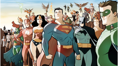

Akhuratha Wall Poster Justice-League-Superman-Wonder-Woman-The-Flash-Green-Lantern-Batman-Aquaman-black-canary-Power-Girl-Martian-Manhunter-Zatanna-Supergirl Paper Print(12 inch X 18 inch, Rolled)