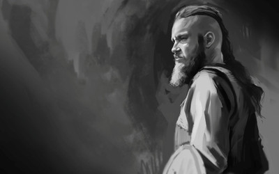 

TV Show Vikings Travis Fimmel Ragnar HD Wall Poster Paper Print(12 inch X 18 inch, Rolled)
