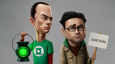

TV Show The Big Bang Theory Sarcasm Jim Parsons Sheldon Cooper Johnny Galecki Leonard Hofstadter HD Wall Poster Paper Print(12 inch X 18 inch, Rolled)