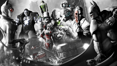

Akhuratha Wall Poster-Harley-Quinn-Joker-Harvey-Dent-Batman-Arkham-City-Batman-Catwoman-Penguin Paper Print(12 inch X 18 inch, Rolled)