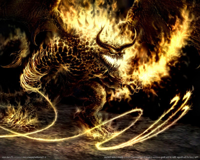 

Aabhaas Wall Poster fire-The-Lord-of-the-Rings-The-Lord-of-the-Rings-War-of-the-Ring-Balrogs Paper Print(12 inch X 18 inch, Rolled)
