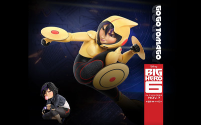 

Aabhaas Wall Poster Go-Go-Tomago-Big-Hero--movies-animated-movies-Walt-Disney-Disney Paper Print(12 inch X 18 inch, Rolled)
