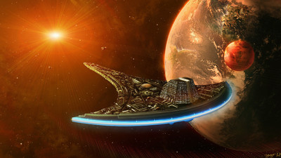 

TV Show Stargate Universe Stargate Spaceship Space Planet HD Wall Poster Paper Print(12 inch X 18 inch, Rolled)