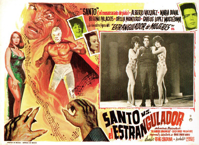 

Aabhaas Wall Poster Santo-vs-el-Estrangulador-Film-posters-B-movies-Lucha-Libre Paper Print(12 inch X 18 inch, Rolled)