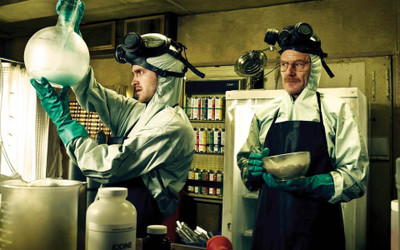 

Akhuratha Designs TV Show Breaking Bad Aaron Paul Walter White Bryan Cranston Jesse Pinkman HD Wall Poster Paper Print(12 inch X 18 inch, Rolled)