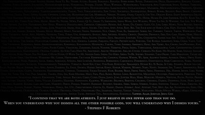 

Akhuratha -atheism-quotes-stephen-f.-roberts Wall Poster Paper Print(12 inch X 18 inch, Rolled)