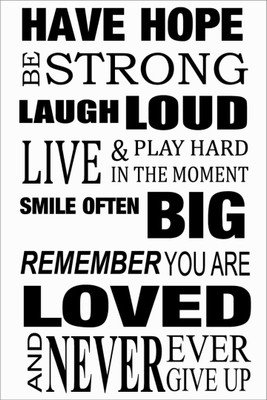 

Akhuratha Wall Poster -have-hope-be-strong-fine-art-print-phpd-apzyyerzg Paper Print(18 inch X 12 inch, Rolled)