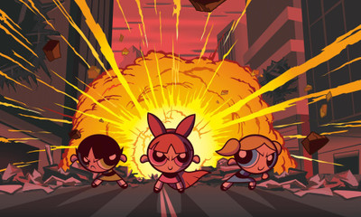 

TV Show The Powerpuff Girls HD Wall Poster Paper Print(12 inch X 18 inch, Rolled)