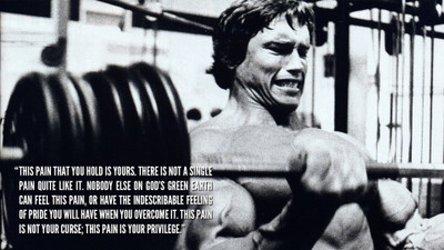 

Akhuratha -arnold-schwarzenegger-black-and-white-bodybuilding-inspiration-muscle-pain-quotes-weights Wall Poster Paper Print(12 inch X 18 inch, Rolled)
