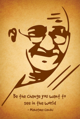 

Akhuratha Wall Poster -dmp-design-merchants-mahatma-gandhi-inspiration-paper-sxcsdjjhe Paper Print(18 inch X 12 inch, Rolled)