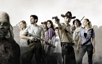 

Aabhaas TV Show The Walking Dead Sarah Wayne Callies Lori Grimes Chandler Riggs Carl Grimes Andrew Lincoln Rick Grimes Laurie Holden Andrea HD Wall Poster Paper Print(12 inch X 18 inch, Rolled)