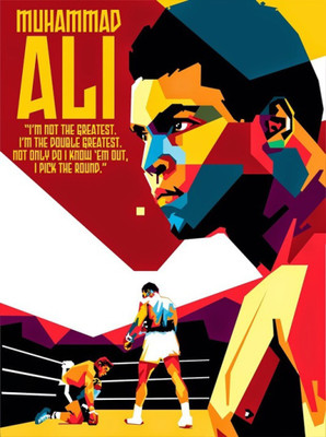 

Akhuratha Wall Poster -wallpos-muhammad-ali-pop-art-x-paper-print Paper Print(18 inch X 12 inch, Rolled)