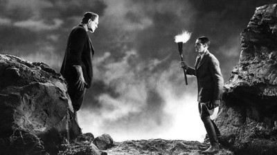 

Aabhaas Wall Poster Monster-of-Frankenstein-movies-monochrome-Gothic Paper Print(12 inch X 18 inch, Rolled)
