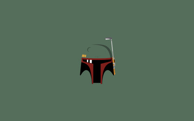

Aabhaas Wall Poster Star-Wars-Boba-Fett-minimalism-bounty-hunter-helmet Paper Print(12 inch X 18 inch, Rolled)