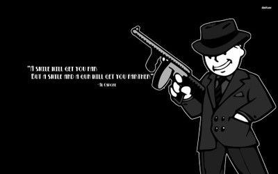

Akhuratha aal-capone-vault-boy-fallout Wall Poster Paper Print(12 inch X 18 inch, Rolled)