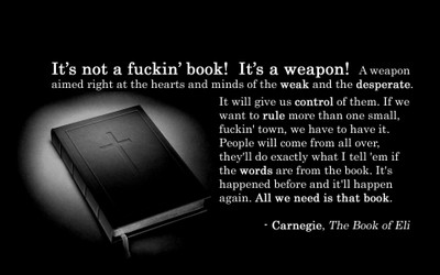 

Akhuratha -bible-books-quotes-the-book-of-eli-weapons Wall Poster Paper Print(12 inch X 18 inch, Rolled)