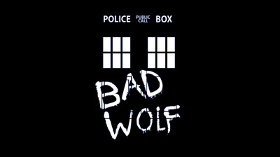 

Akhuratha Wall Poster-Doctor-Who-Bad-Wolf-TARDIS-black-background Paper Print(12 inch X 18 inch, Rolled)