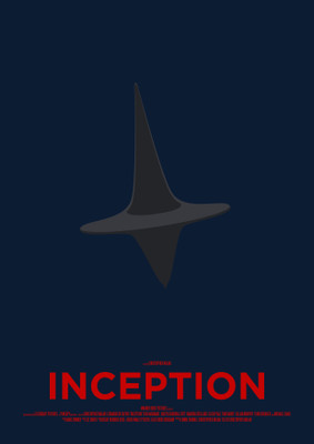 

Aabhaas Wall Poster movies-Film-posters-minimalism-blue-background-Inception Paper Print(12 inch X 18 inch, Rolled)