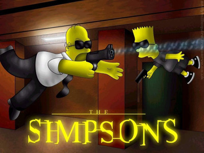 

Aabhaas TV Show The Simpsons Bart Simpson Homer Simpson HD Wall Poster Paper Print(12 inch X 18 inch, Rolled)