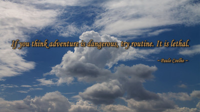 

Akhuratha a-quote-quotes-adventure Wall Poster Paper Print(12 inch X 18 inch, Rolled)