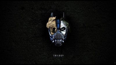 

Akhuratha Wall Poster Batman-The-Dark-Knight-The-Dark-Knight-Rises-Joker-Heath-Ledger-Bane-mask-Trilogy Paper Print(12 inch X 18 inch, Rolled)
