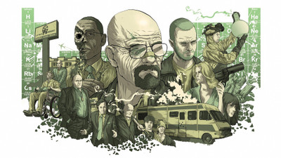

Aabhaas TV Show Breaking Bad Mike Ehrmantraut Gustavo Fring Skyler White Saul Goodman Hank Schrader Walter White Aaron Paul HD Wall Poster Paper Print(12 inch X 18 inch, Rolled)