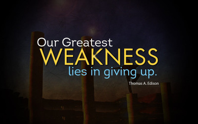 

Akhuratha ainspirational--weakness-thomas-edison-s-insperational Wall Poster Paper Print(12 inch X 18 inch, Rolled)