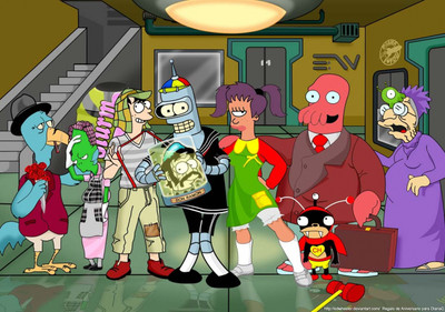 

Aabhaas TV Show Futurama HD Wall Poster Paper Print(12 inch X 18 inch, Rolled)