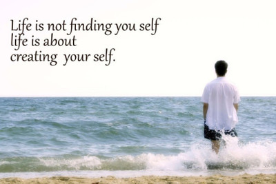 

Akhuratha Wall Poster -life-is-not-finding-your-self-znpwfwakzm Paper Print(18 inch X 12 inch, Rolled)