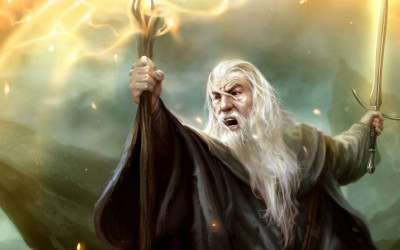 

Akhuratha Wall Poster The-Lord-of-the-Rings-Gandalf-Guardians-of-Middle-earth Paper Print(12 inch X 18 inch, Rolled)
