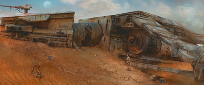 

Akhuratha Wall Poster -Star-Wars-AT-AT-Rey-Star-Wars-Episode-VII---The-Force-Awakens Paper Print(12 inch X 18 inch, Rolled)