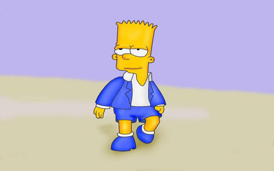 

TV Show The Simpsons Bart Simpson HD Wall Poster Paper Print(12 inch X 18 inch, Rolled)