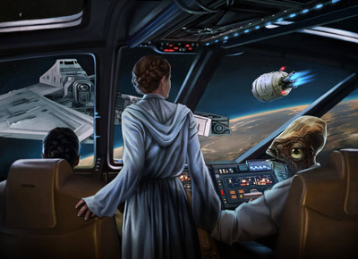 

Aabhaas Wall Poster Star-Wars-Princess-Leia-Leia-Organa-science-fiction-Admiral-Ackbar Paper Print(12 inch X 18 inch, Rolled)