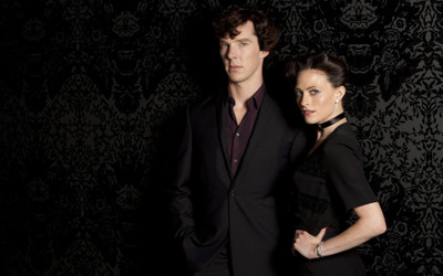 

Aabhaas TV Show Sherlock Sherlock Holmes Benedict Cumberbatch BBC Actor Man Lara Pulver Irene Adler HD Wall Poster Paper Print(12 inch X 18 inch, Rolled)