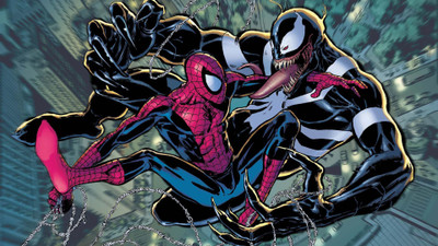 

Aabhaas Wall Poster /spiderman-comics-spider-man-superhero-fihgting-wallpaper Paper Print(12 inch X 18 inch, Rolled)