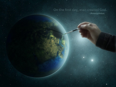 

Akhuratha -anonymous-atheism-earth-quotes Wall Poster Paper Print(12 inch X 18 inch, Rolled)