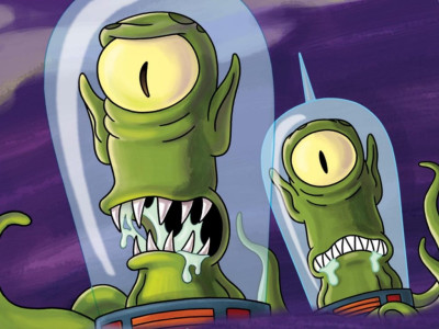 

Aabhaas TV Show The Simpsons Futurama Kang Kodos Kang And Kodos HD Wall Poster Paper Print(12 inch X 18 inch, Rolled)