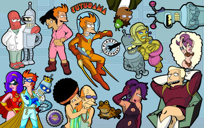 

TV Show Futurama Bender Fry Leela Professor Farnsworth Zoidberg Amy Wong Zapp Brannigan Hermes Conrad HD Wall Poster Paper Print(12 inch X 18 inch, Rolled)