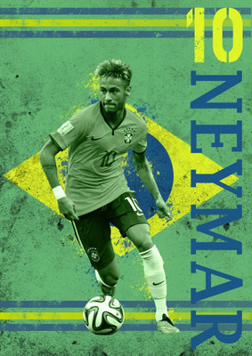 

Akhuratha Wall Poster neymar-in-brazil-poneybt-krprbwygama Paper Print(18 inch X 12 inch, Rolled)