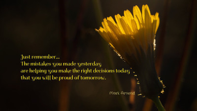 

Akhuratha ainspirational--mistakes-s-remember-media-quote Wall Poster Paper Print(12 inch X 18 inch, Rolled)
