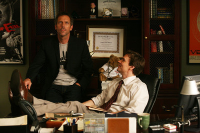 

Akhuratha Designs TV Show House Hugh Laurie Dr. Gregory House Robert Sean Leonard Dr. James Wilson HD Wall Poster Paper Print(12 inch X 18 inch, Rolled)
