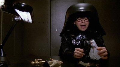 

Aabhaas Wall Poster movies-Spaceballs-Darth-Vader-Star-Wars-parody Paper Print(12 inch X 18 inch, Rolled)